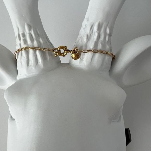 J. Crew Gold Chain and Bead Necklace - Picture 7 of 9